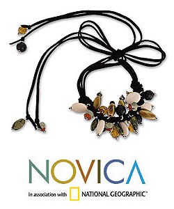 Sterling Silver 'Forest Blossoms' Turquoise Necklace (Mexico)
