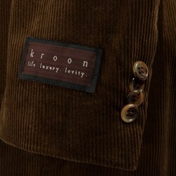 FINAL SALE Kroon Men's Brown Corduroy 3-button Blazer