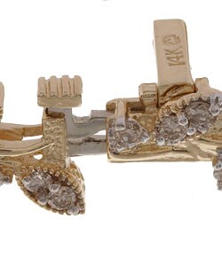 14k Gold 3ct TDW Diamond Filigree Bracelet (J, I1)