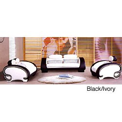 Modern 3-piece Luxurious Leather Sofa Set