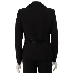 Tahari ASL Women's Black Belted Pant Suit