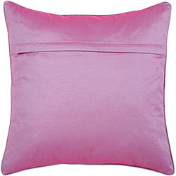 Decorative Floral Swirls Purple Cushion Cover