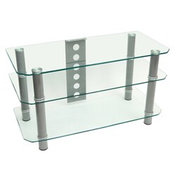 Contemporary 42-inch Glass TV Stand