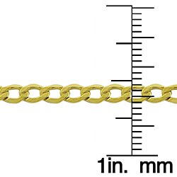 14k Yellow Gold 20-inch Curb Chain (3.5 mm)