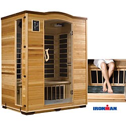 Ironman 3-person Carbon Sauna with Infloor Radiant Heat