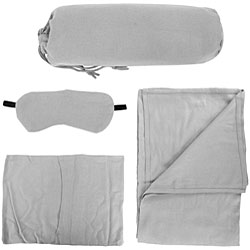 Airline Travel Kit with blanket and eye mask