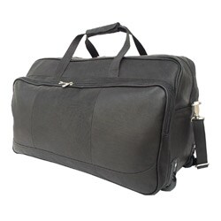 Piel 21-inch Top Grain Rolling Leather Satchel