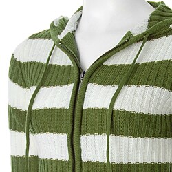 Ci Sono by Adi Junior's Hooded Stripe Sweater