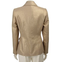 Tahari ASL Women's Gold 'Palm Beach' Pant Suit