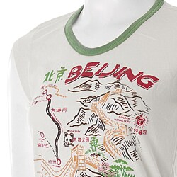 Lucky Brand Junior's Beijing Cap Sleeve Tee