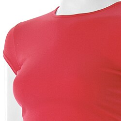 Love by Design Junior's Jewel-neck Cap-sleeve Tee
