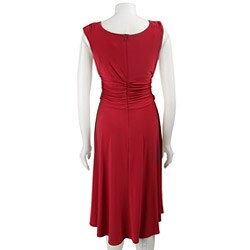 Scarlett Nite Women's Red Surplice Dress
