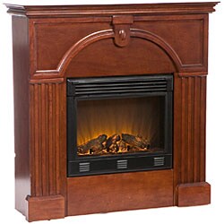 Luxemburg Classic Mahogany Electric Fireplace with Remote