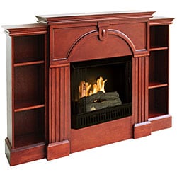 Luxemburg Gel Fuel Bookcase Fireplace 