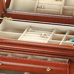 Walnut Jewelry Box with Mirror