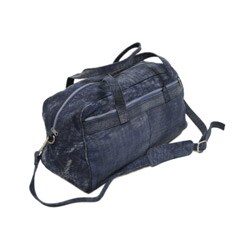 Piel Leather 18 Inch Denim Carry On Duffel Bag