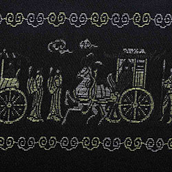 Decorative Gold and Black 'Royal Horses' Pillow Sham