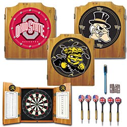 NCAA College Logo Dart Cabinet Set