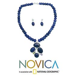 Agate and Lapis 'Temptation' Jewelry Set (India)