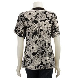August Silk Women's Paisley Print Shirt