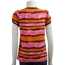 FINAL SALE August Silk Women's Printed Scoop-neck Blouse