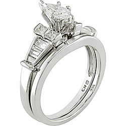 14k Gold 3/4ct TDW Diamond Bridal Rings Set (G-H, SI2)