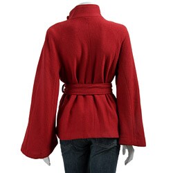 Citrine Women's Double-breasted Wool Coat