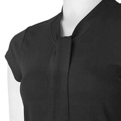 DKNY Women's Cap Sleeve Tie Neck Dress