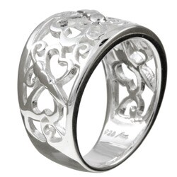 Sterling Essentials Sterling Silver Butterfly and Heart Ring