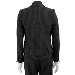 In The Now Women's Pinstripe 2-piece Pant Suit