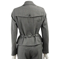 Larry Levine Women's Herringbone Pant Suit