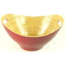 Large Bamboo Serving Bowl with Handles (Vietnam)