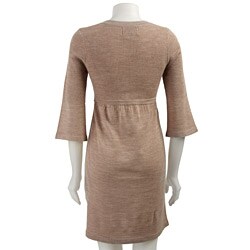 Connected Apparel Women's 3-button Sweater Dress