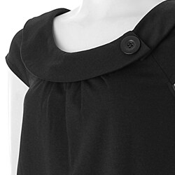 Sangria Cap Sleeve Ponte Knit Dress