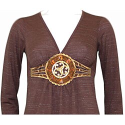 Aria Junior's Brown Long-sleeve Top