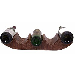 Handcrafted Table Top Wine Rack (India)