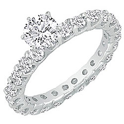 14k White Gold 1 2/5ct TDW Diamond Eternity Ring (G-H, SI2)