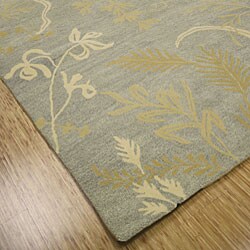 Hand-tufted Flora Moderna Collection Wool Rug (5' x 8')