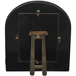 Hand-painted Black Leather Picture Frame