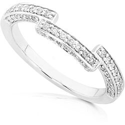 14k Gold 1/4ct TDW Round Diamond Curved Band (H-I, I1-I2)