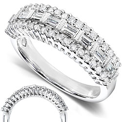 14k Gold 5/8ct TDW Baguette Diamond Wedding Band (H-I, I1-I2)