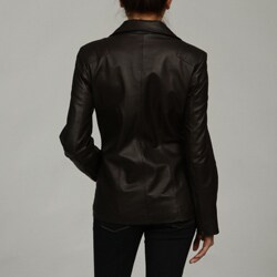 IZOD Women's New Zealand Lamb Leather Jacket