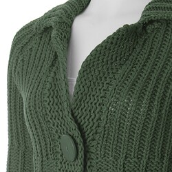Pop Ulation Women's Two-button Chunky Knit Cardigan