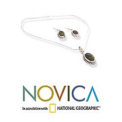 Labradorite 'Beautiful Aura' Jewelry Set (India)