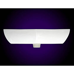 Geyser White Vitreous Porcelain Ceramic Bathroom Vessel Sink