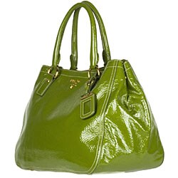 Prada Green Naplak Tote
