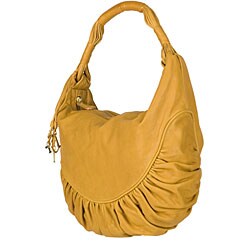 Christian Dior Yellow Gipsy Crescent Hobo Bag