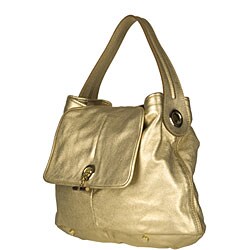 Yves Saint Laurent Capri Chevrette Gold Silk Bag