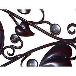 Handcrafted Bold Leaf Clock (India)
