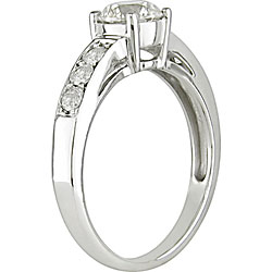 14k White Gold 1ct TDW Diamond Engagement Ring (HI, I1-I2)